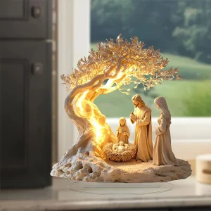 1Pc Easter 2D Nativity Scene Figurine Tabletop Decor
