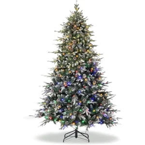 Pre-Lit Snow Flocked Christmas Tree